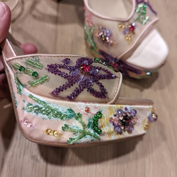 Betsey Johnson Women's Embellished Platform Heels - Picture 12 of 15